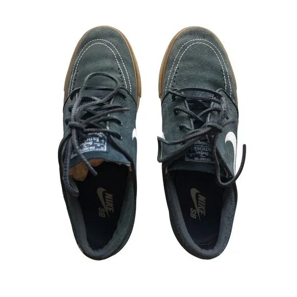 Nike SB Zoom Janoski OG+ Blue Suede Skate Shoes Gum Sole Size 9.5 - Picture 6 of 10